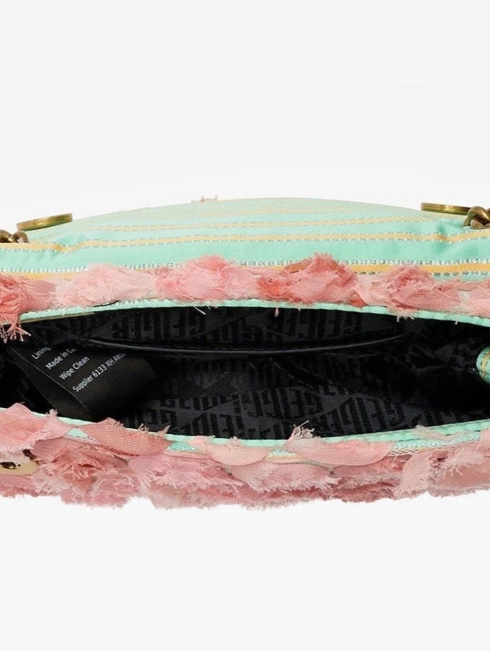 Kurt Geiger Mini Soft Kensington Pink Floral Crossbody Bag NWT - Picture 4 of 9
